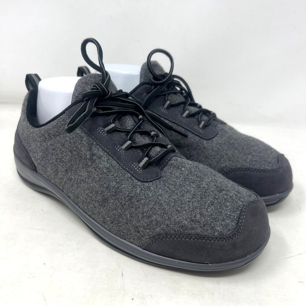 Ortho Feet Womens Gray Wool Fashion‎ Sneaker Sierra Oxford Size 10 EE Extra Wide